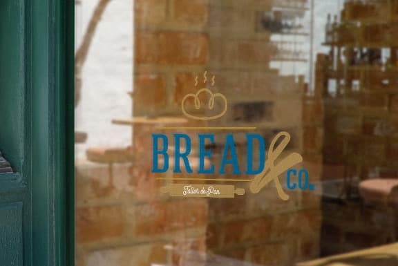 Propuesta de fachada con la nueva identidad Bread&Co
